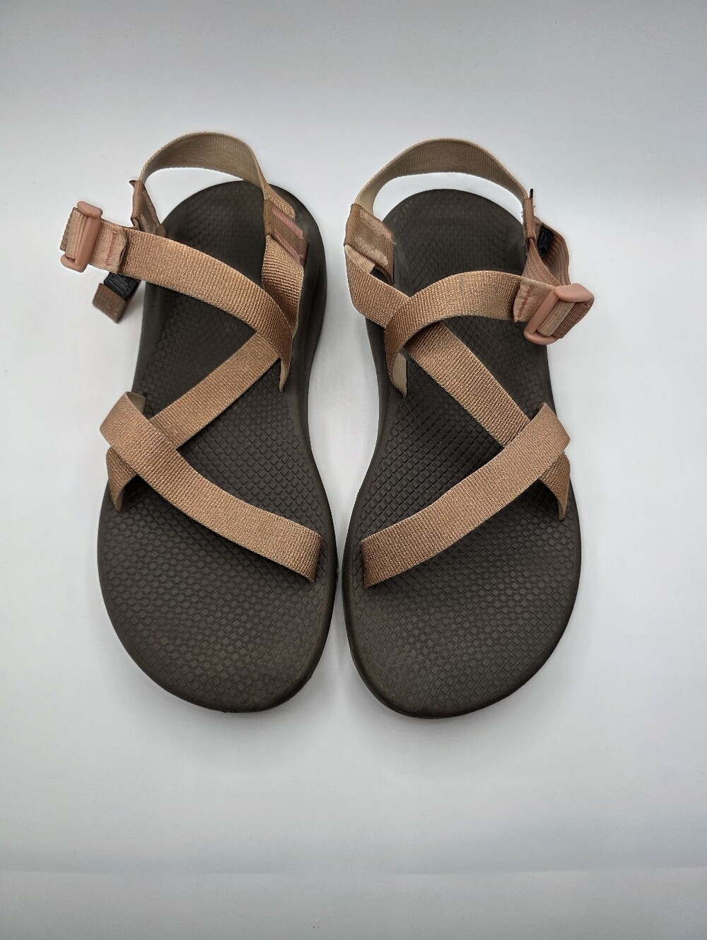 Women's Chaco Cloud Sandals Sz 11 Rose Gold Shimmer